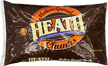 Crushed Heath Bar Candy Pieces - 5 lb Bag (6 Units per Case)