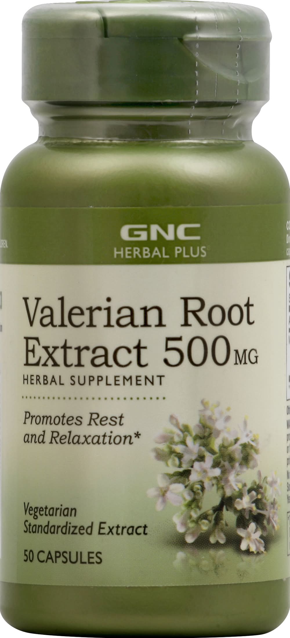 GNC Valerian Root Extract 500 mg Capsules (5.3 oz, 50 ct)