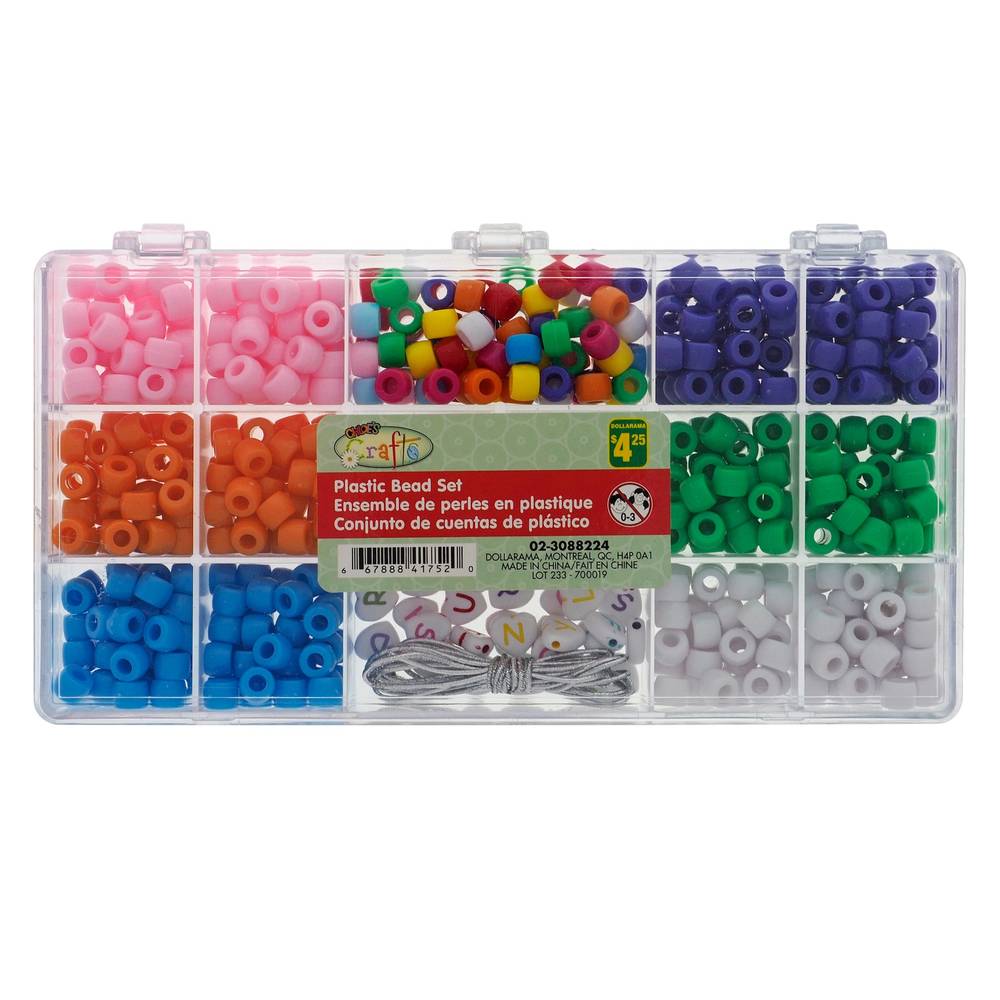 Assorted Small Bead Set In Plastic Box