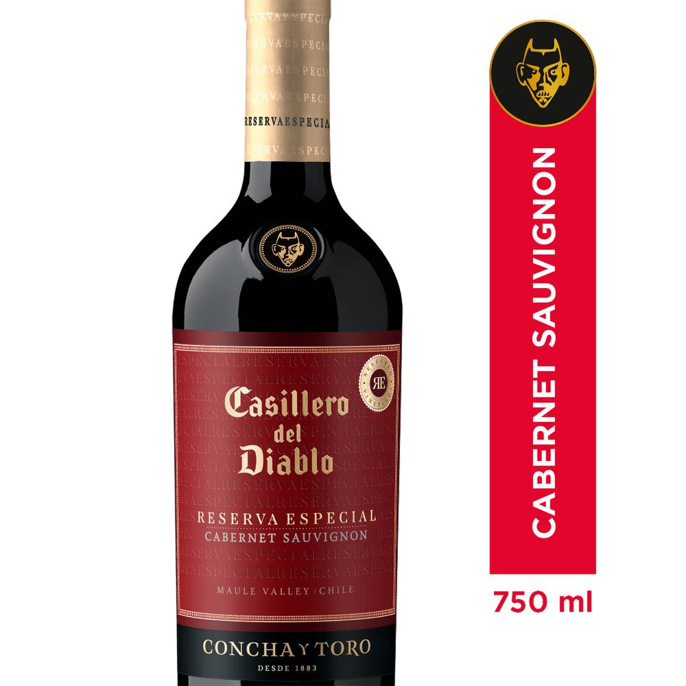 Casillero del diablo vino cabernet sauvignon reserva especial (botella 750 ml)