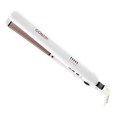 Conair Double Ceramic Flat Iron 1 Inch, White (390 g)