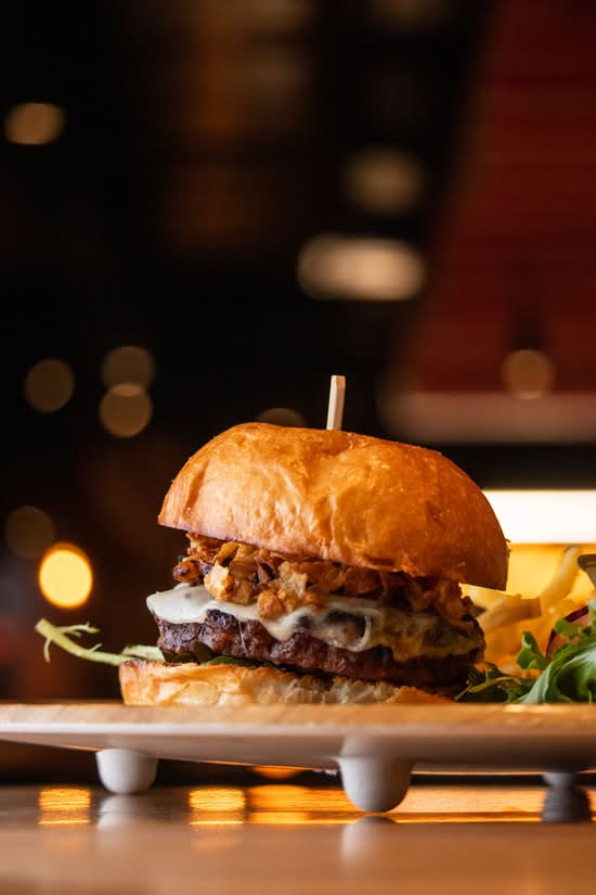 Caramelized Onion Burger