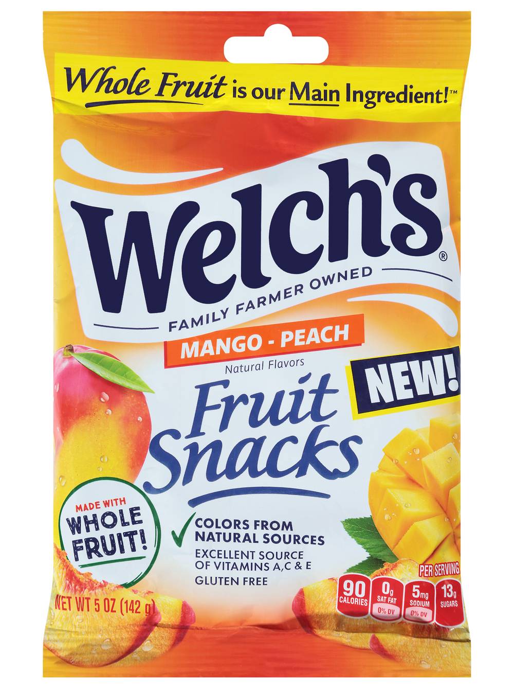 Welch's Fruit Snacks, Mango-Peach (5 oz)