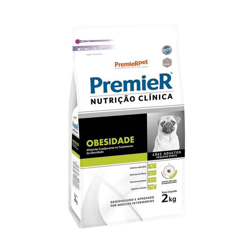 PremieRpet · Ração nutrição clínica obesidade para cães adultos de raças pequenas (2 kg)