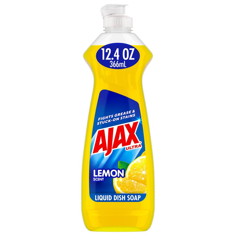 Ajax Ultra Super Degreaser Liquid Dish Soap Lemon Scent