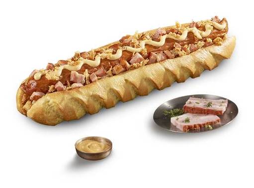 Hot Dog Alpejski z Bekonem