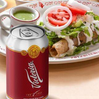 Combo flautas (3 pzas) + cerveza Victoria