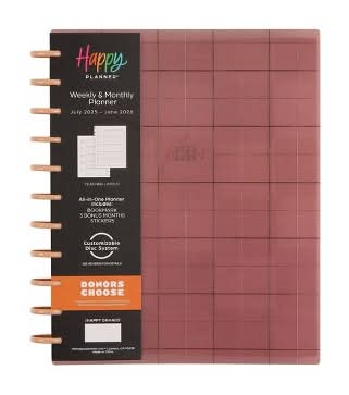 Happy Planner Timeless Teacher Big 2025-2026 12 Month Disc Bound Dated Planner