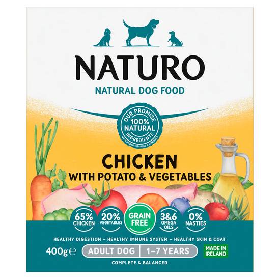 Naturo Adult Dog,  Grain Free Chicken 400g