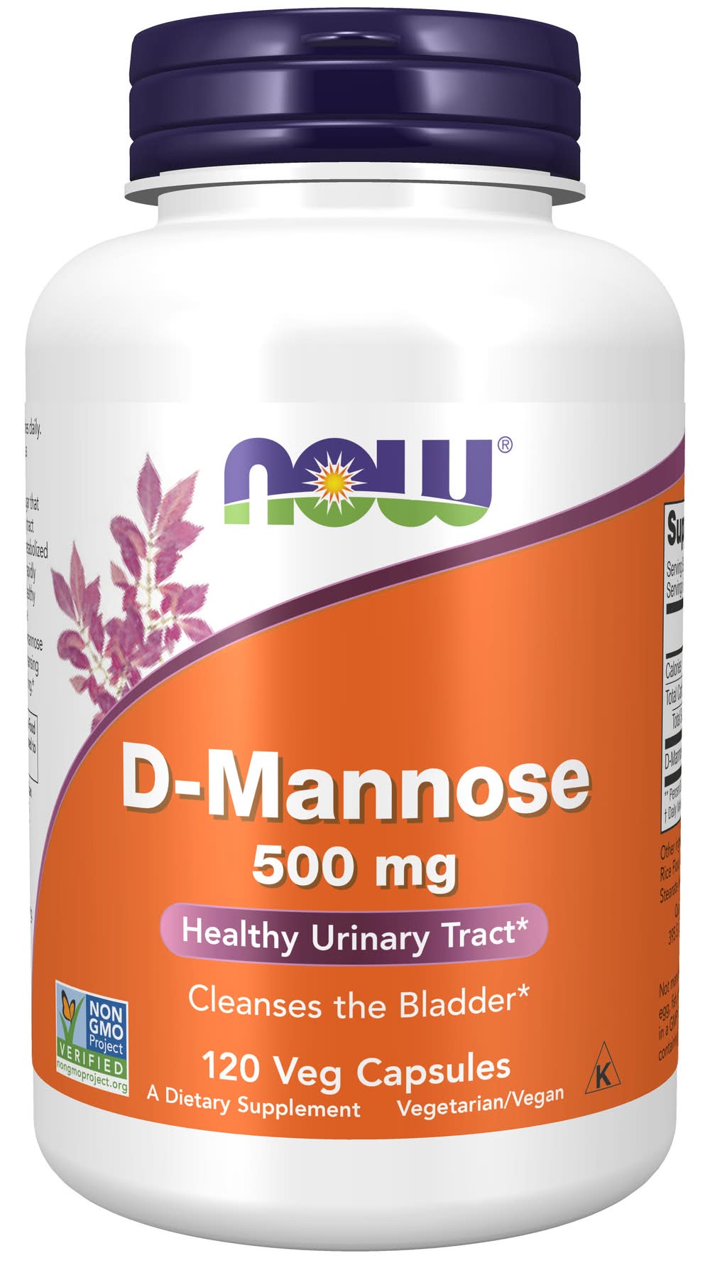 NOW D-Mannose 500 mg Dietary Supplement (4.3 oz)
