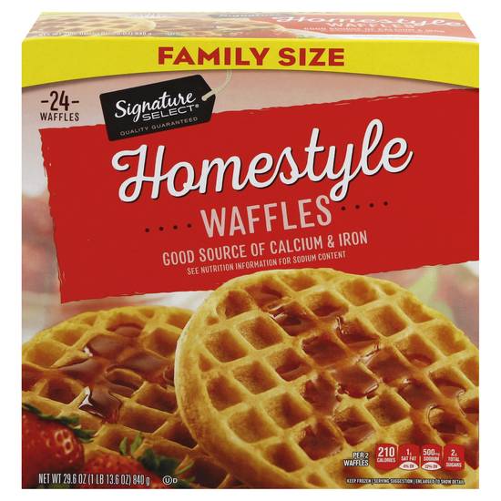 Signature Select Family Size Kosher Homestyle Waffles (24 ct)