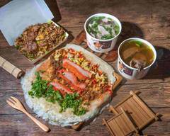 鄧家巨無霸潤餅x炒飯