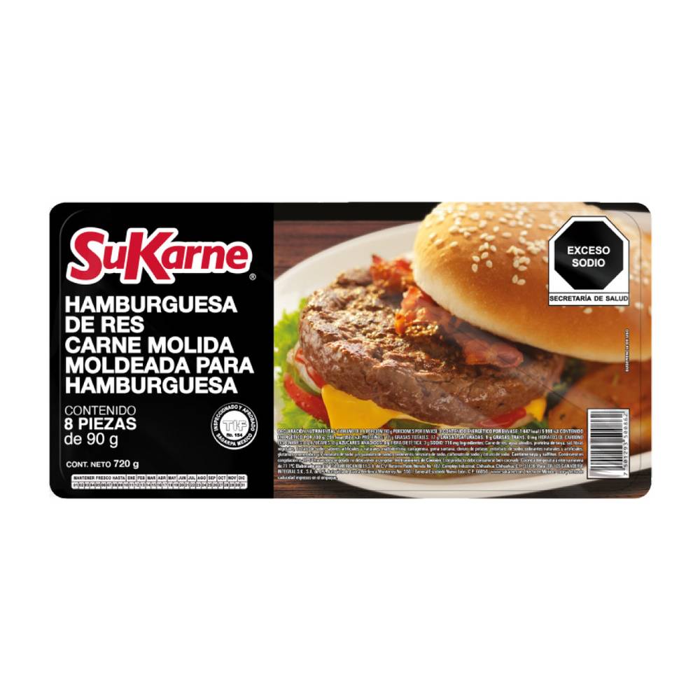 Sukarne hamburguesa de res