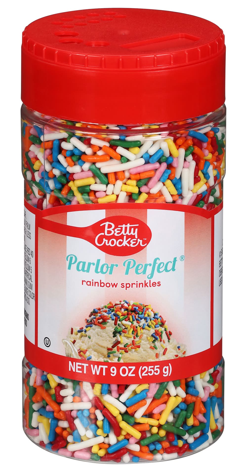 Betty Crocker Parlor Perfect Rainbow Ice Cream Sprinkles (9 oz)