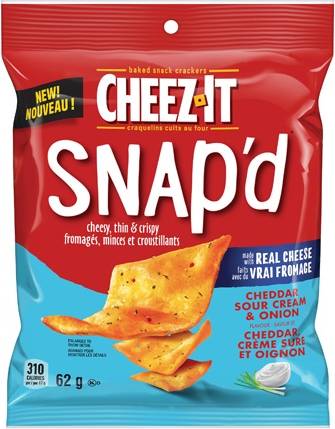 Cheez-It Snap’d Thin and Crispy Crackers, Cheddar Sour Cream-Onion (62 g)