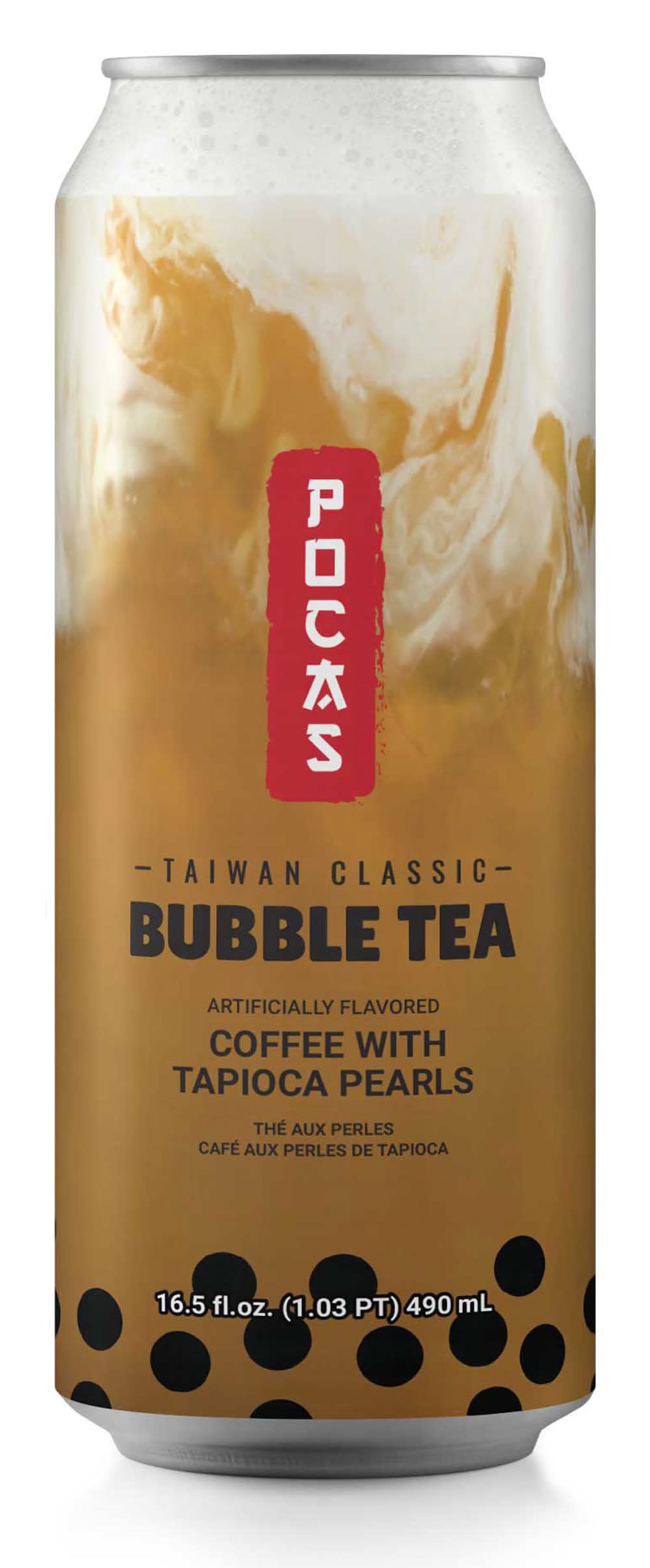 Pocas Bubble Tea 16.5oz Brown