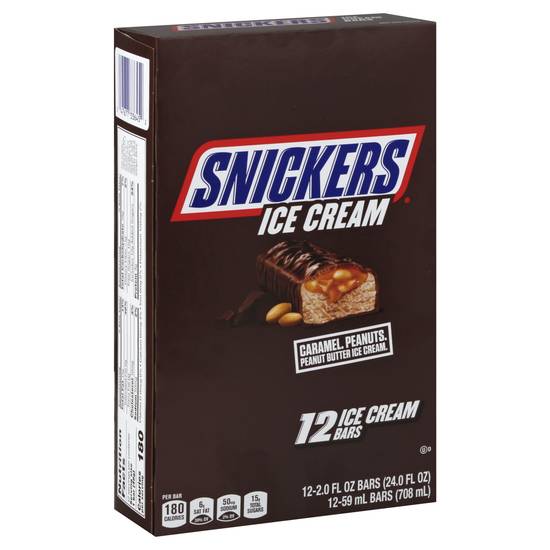 Snickers Peanut Butter Caramel Ice Cream Bars (12 ct)
