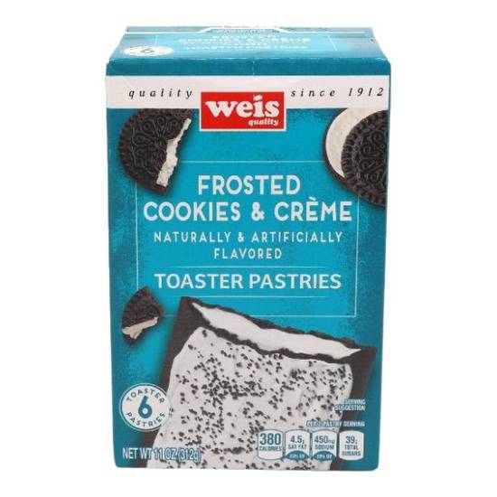 Weis Quality Toaster Pastries Cookies and Cream