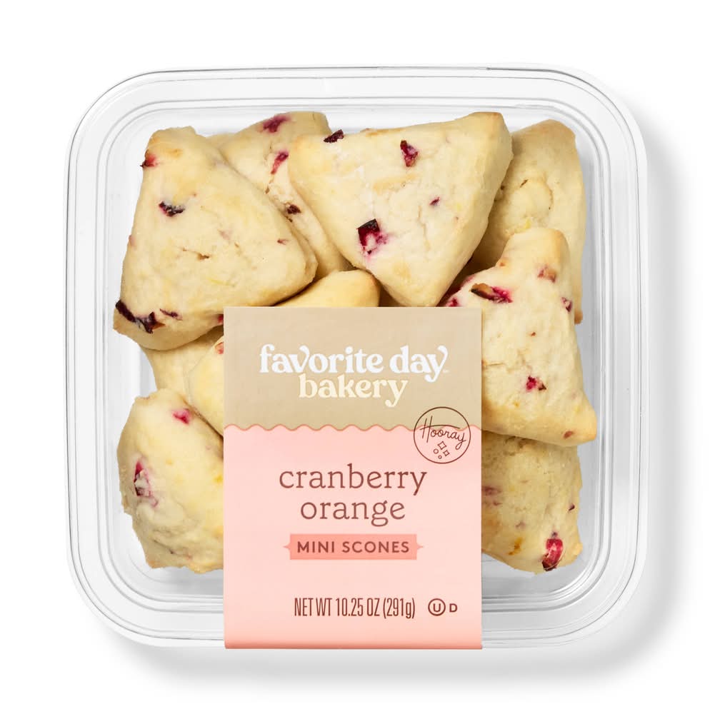 Mini Orange Cranberry Scones - 12ct - Favorite Day™