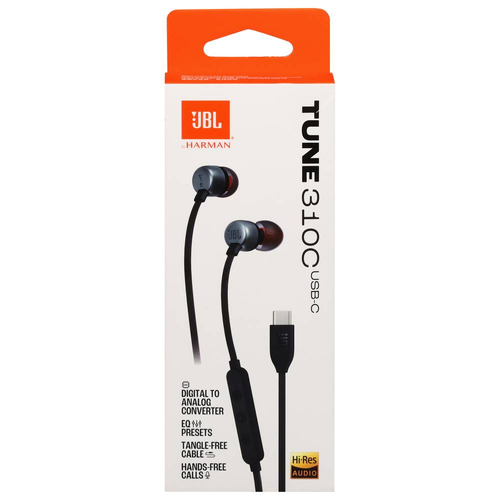 JBL Usb C Tune 310c Wired Hi Res in Ear Headphones