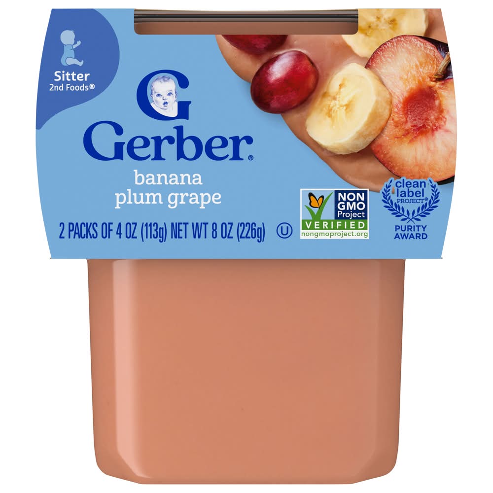 Gerber Banana Plum Grape Sitter Baby Food (8 oz)