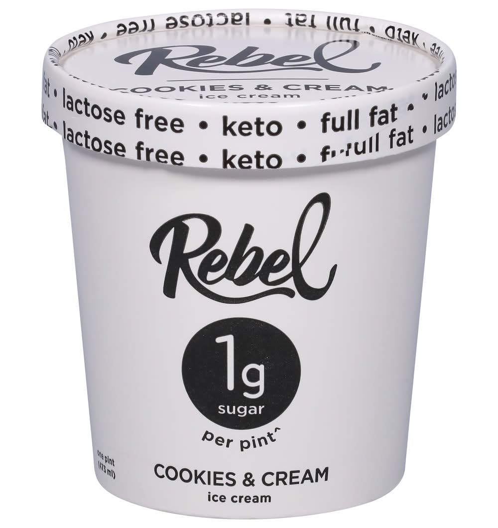 Rebel Cookies & Cream Ice Cream (1 pint)