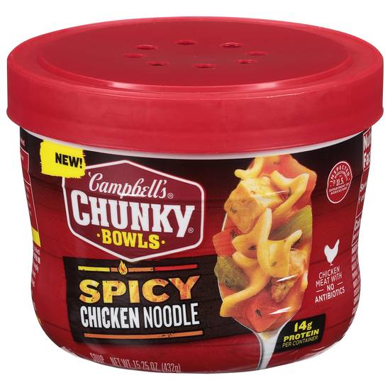 Campbell's Chunky Soup (spicy chicken noodle)