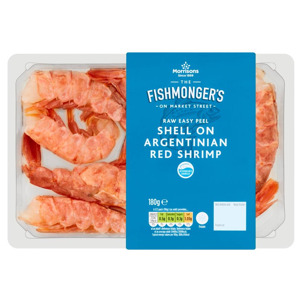 Morrisons Fishmongers Shell on Argentinian Red Shrimp (180g)