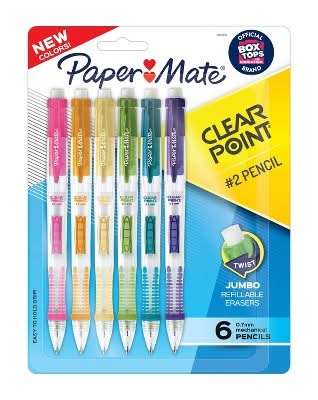 Paper Mate Clearpoint Mechanical Pencils, 0.7 mm, Assorted (6 ct)