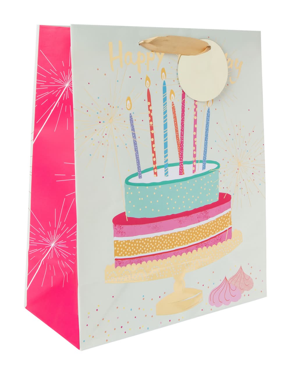 Birthday Gift Bags Cake & Candles