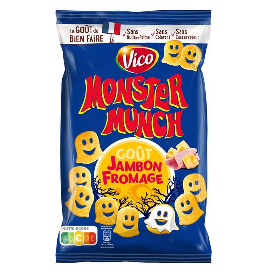 Vico - Monster munch chips de pomme de terre au goût jambon et fromage