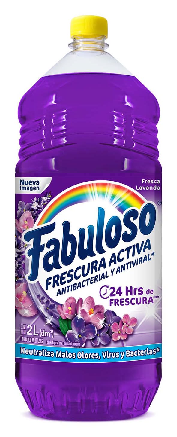 Fabuloso · Antibacterial limpiador líquido multiusos, lavanda (2 L)