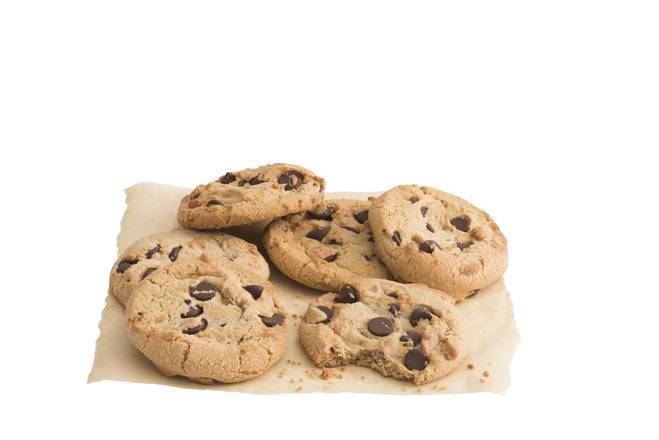 6 BISQUITES AUX PÉPITES DE CHOCOLAT / 6 Chocolate Chunk Cookies