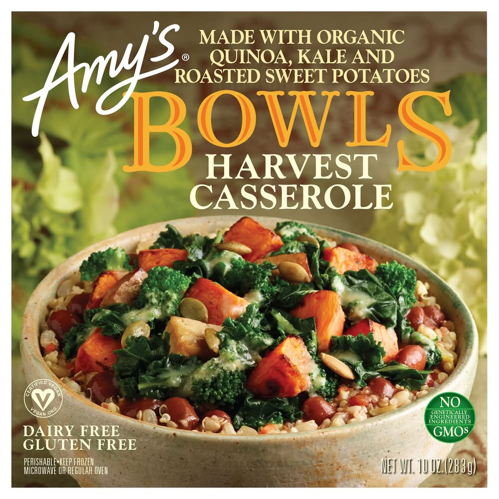 Amy Entrees Amy's Bowls Vegan Dairy & Gluten Free Harvest Casserole - Delivery in ...