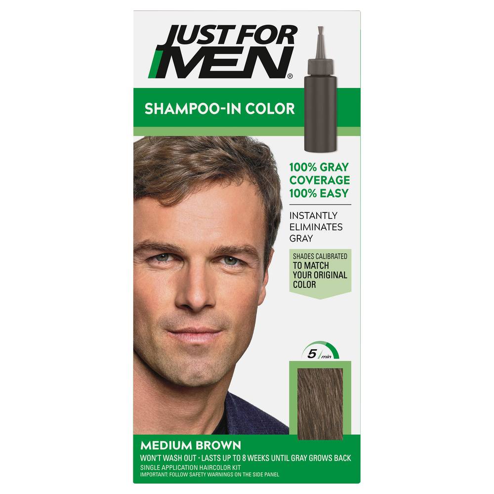 Just For Men Medium Brown H-35 Shampoo-In Color (4.32 oz)