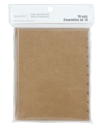 Scalloped Folded Cards & Envelopes By Recollections, 4.25" X 5.5"