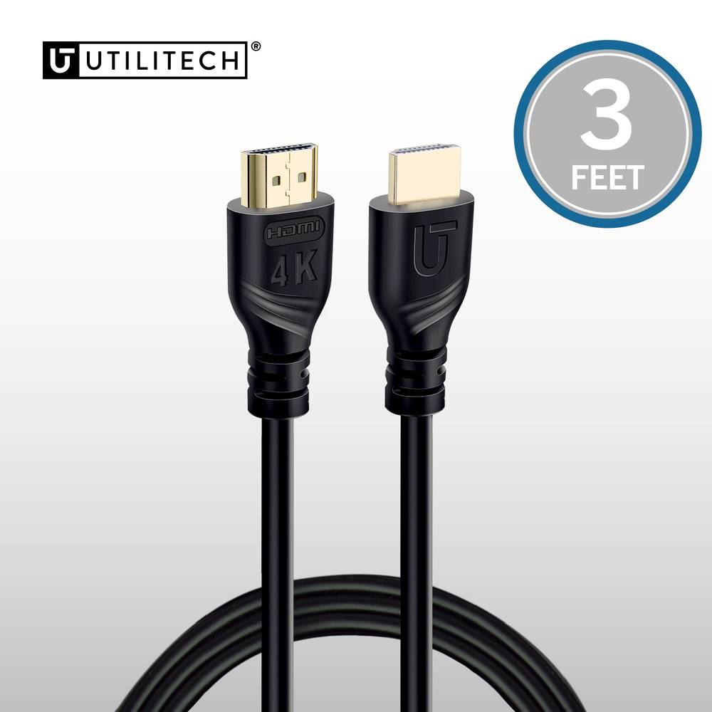 Utilitech 4K HDMI to HDMI 3-ft Black | HD4K03FT-BL