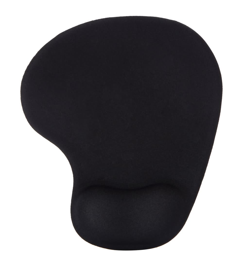Ultra Comfort Ergonomic Printed Mouse Pad Black