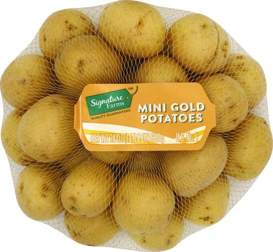 Order Signature Farms · Mini Gold Potatoes (24 oz) food online from Safeway store, Eureka on bringmethat.com