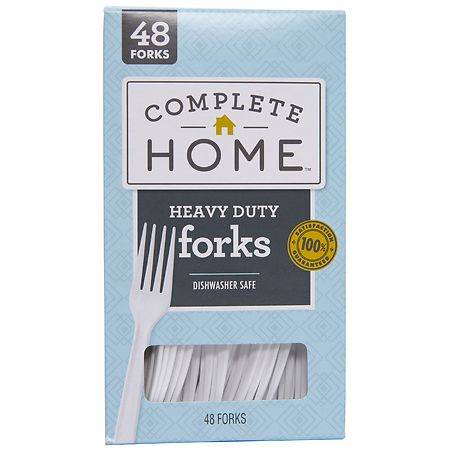 Complete Home Heavy Duty Plastic Forks ( 48 ct)