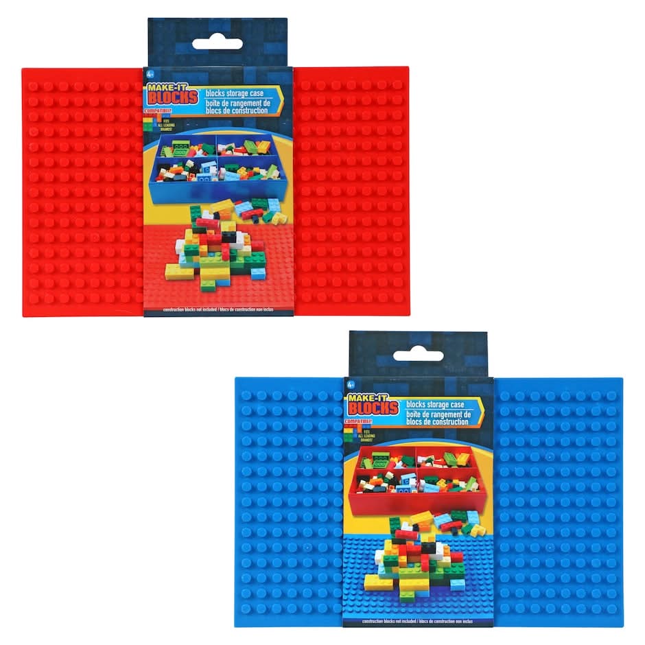 Make-It Blocks Compartmentalized Storage Cases Construction Blocks Toy, 5.25x8.125 in
