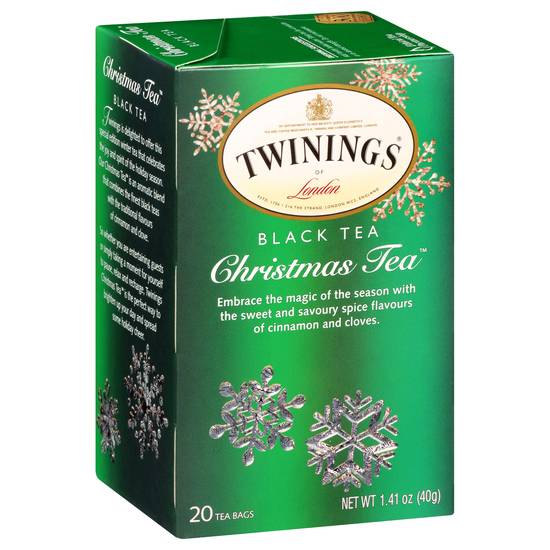 Twinings Premium Christmas Black Tea (20 tea bags)