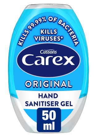 Carex Antibacterial Hand Sanitiser Gel (50ml)