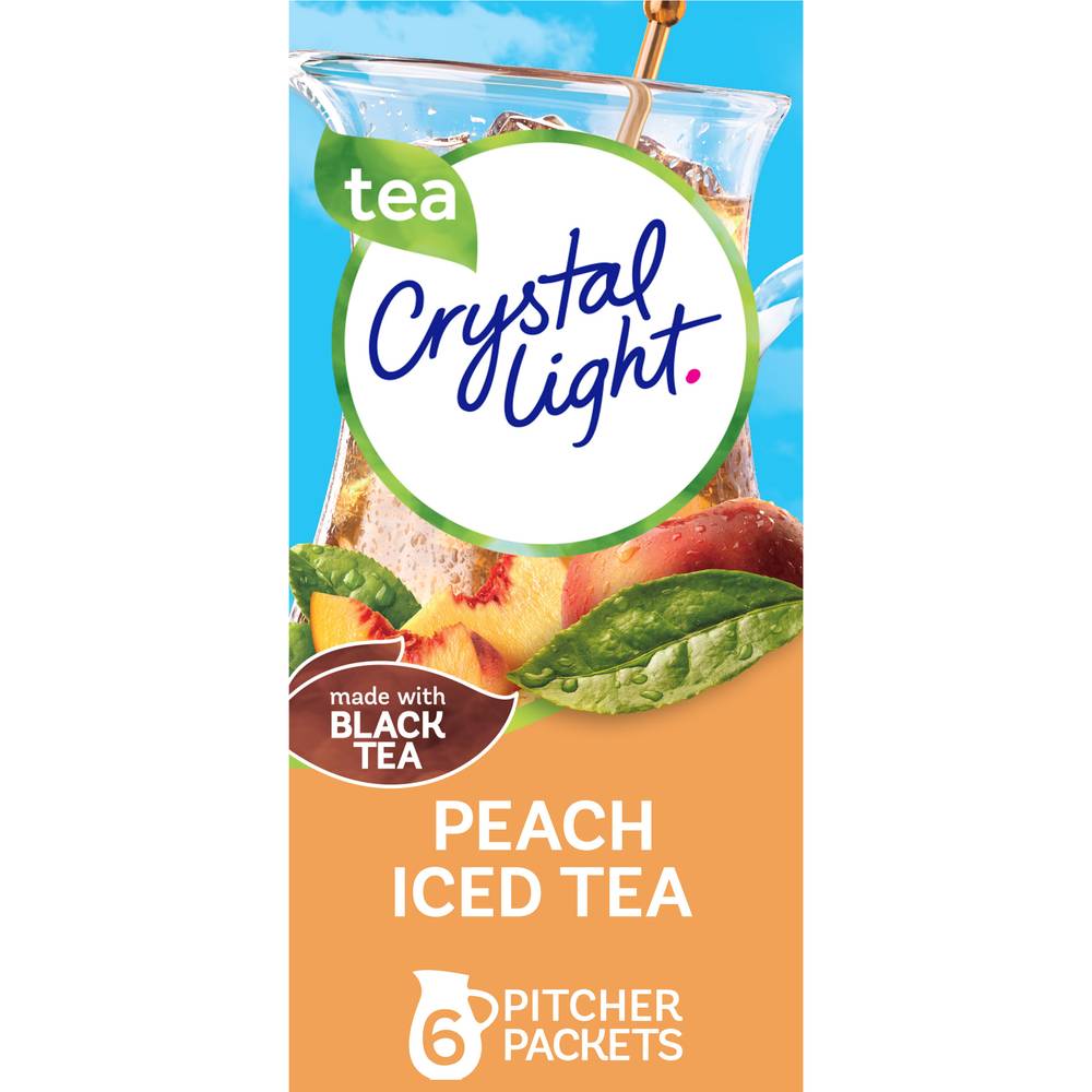 Crystal Light Peach Iced Tea Drink Mix (6 ct, 0.25 oz)