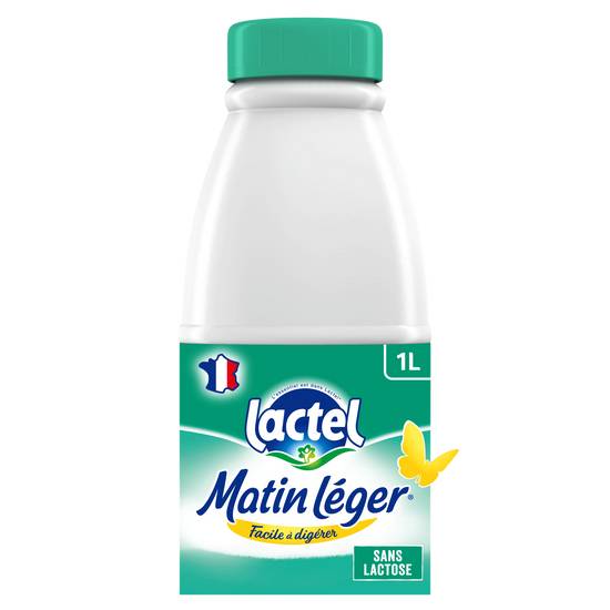 Lactel - Matin léger lait écrémé stérilisé (1 L)