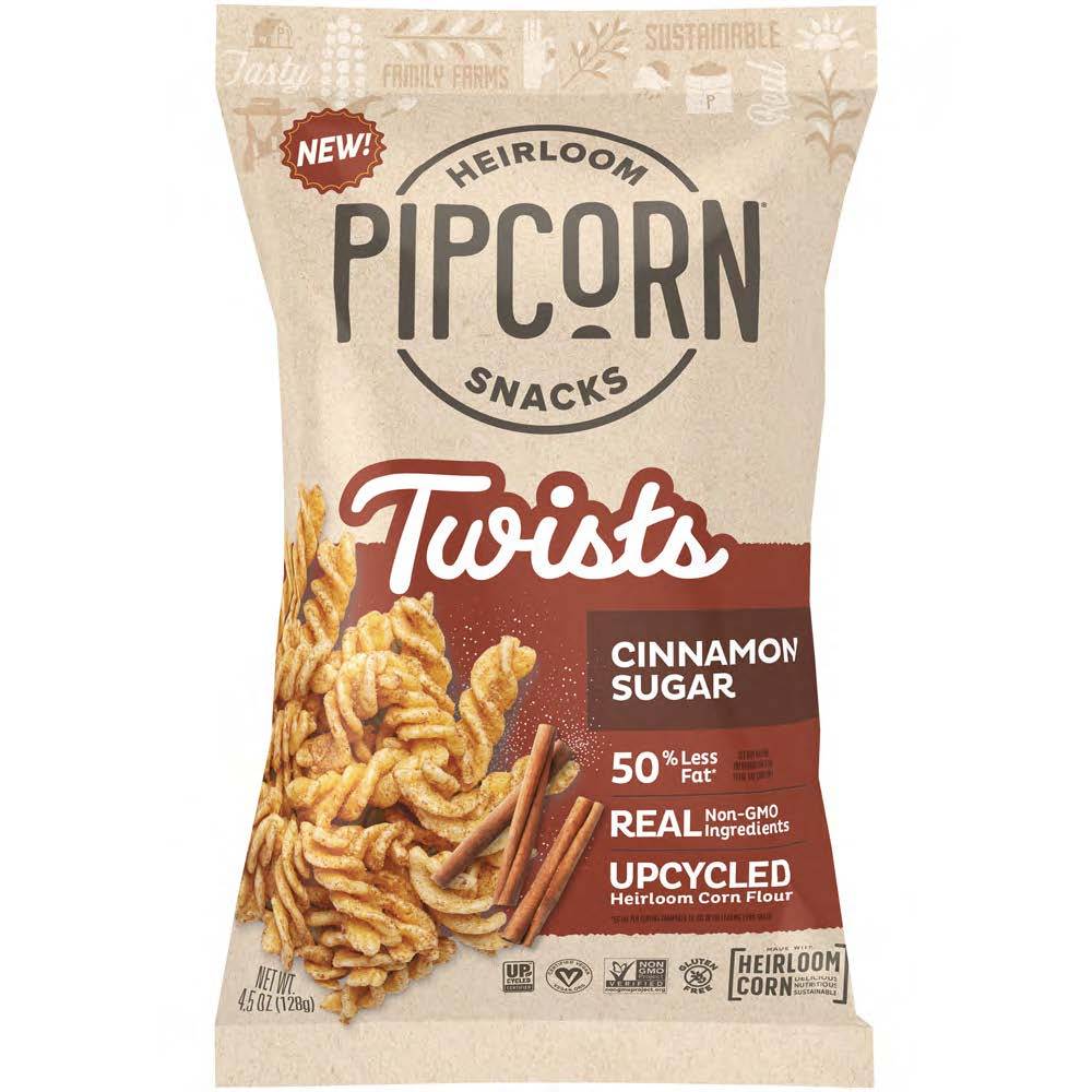 Pipcorn Twists Snacks (cinnamon sugar)