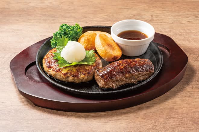 【D7】おろしハンバーグ＆BEEFハンバーグステーキ