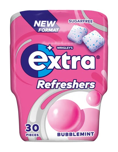Extra Bubblemint, Refreshers Chewing Gum (30 pack)