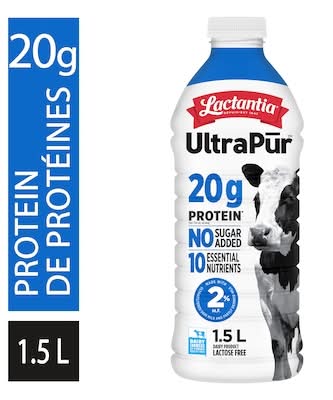 Lactantia Ultrapur Ultrafiltré 20 G De Protéines. 2 % / Ultrapur Protein Ultra-Filtered Milk 2% 1.5 L