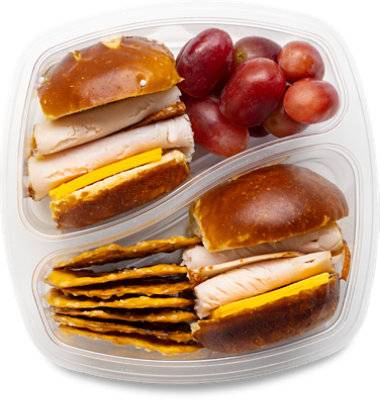 Ready Meals Turkey & Cheese Pretzel Slider Duo - Each